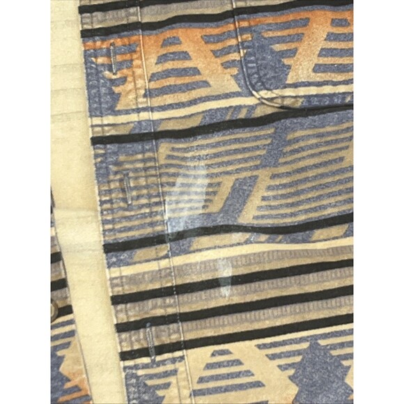 Cabela's Shirt Mens size 2XLT Chamois Button-up Deer Skin Soft Aztec Print - Picture 4 of 7